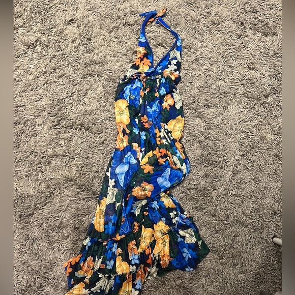 Agua Bendita x Revolve Ashley Maxi Dress in Royal - size XS - Picture 3 of 4